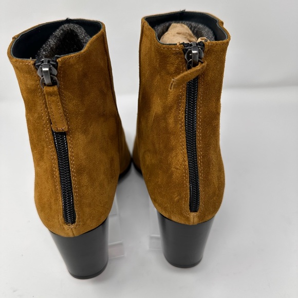 Homers Artisan Suede Heeled Boot Coffee/Brown Size 11 EU 42 New without box - Picture 4 of 8